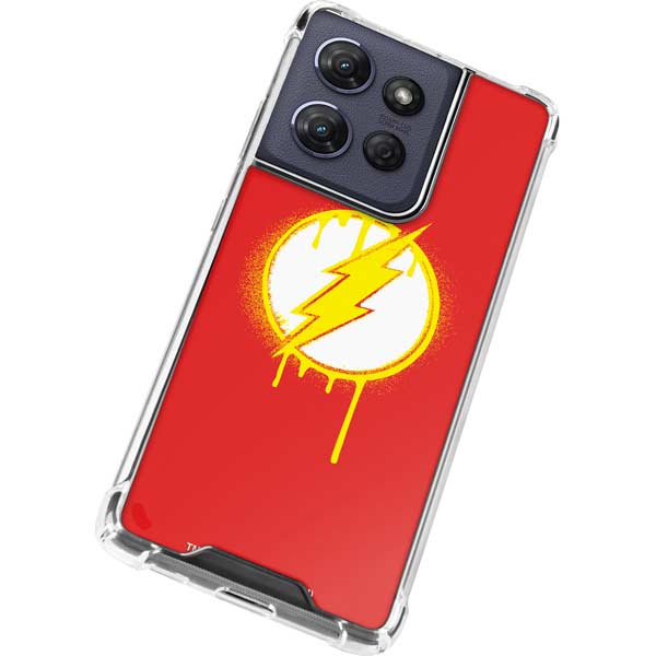 DC Comics The Flash Emblem Drip Moto G 5G (2025) Clear Case