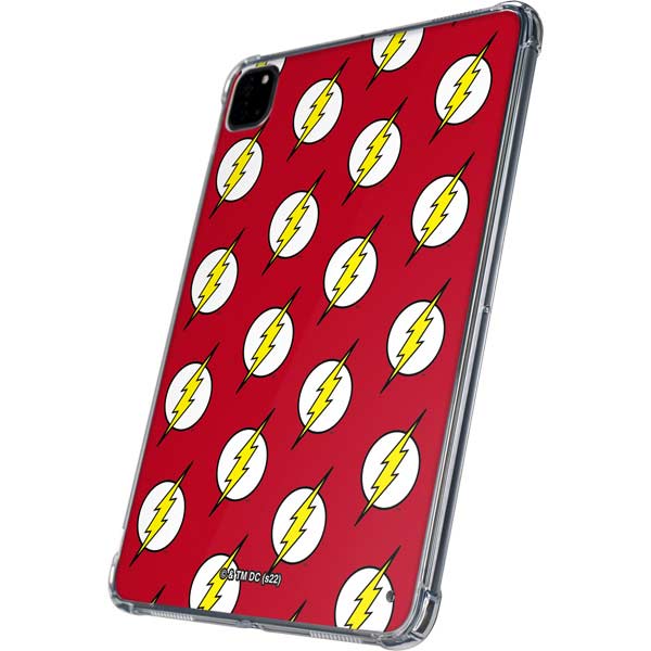 DC Comics The Flash Logo Pattern iPad Pro 11in (2024) Clear Case