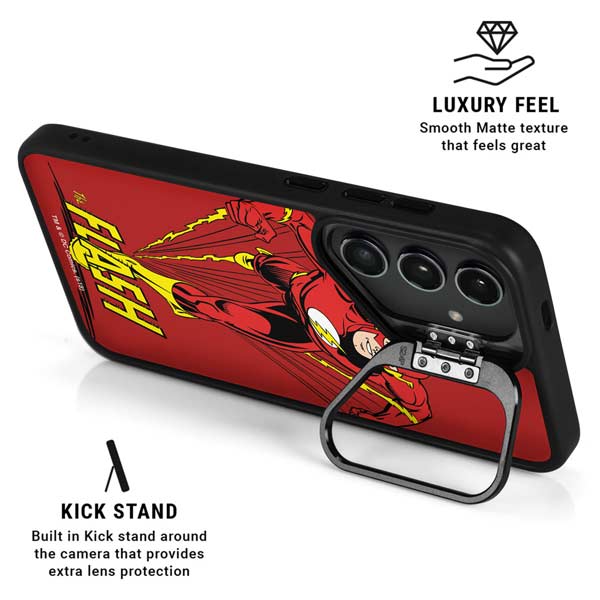 DC Comics The Flash Classic Action Pose Art Galaxy S26 Ultra Kickstand Case