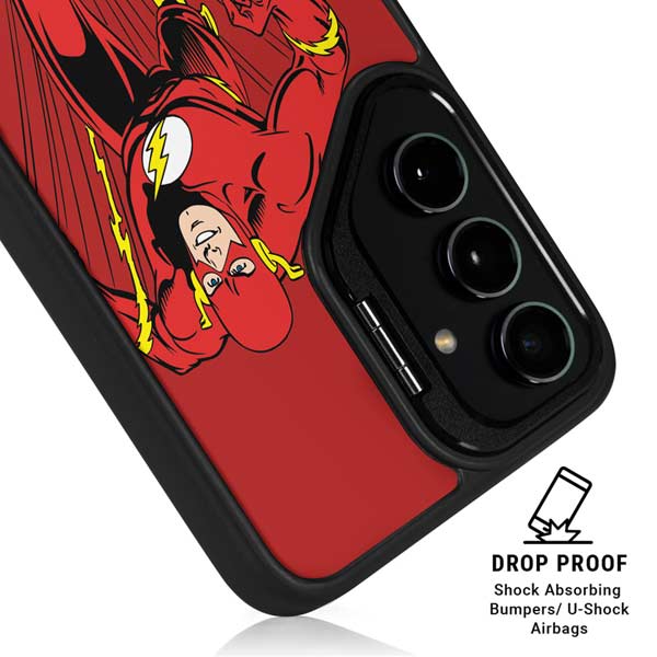 DC Comics The Flash Classic Action Pose Art Galaxy S26 Ultra Kickstand Case