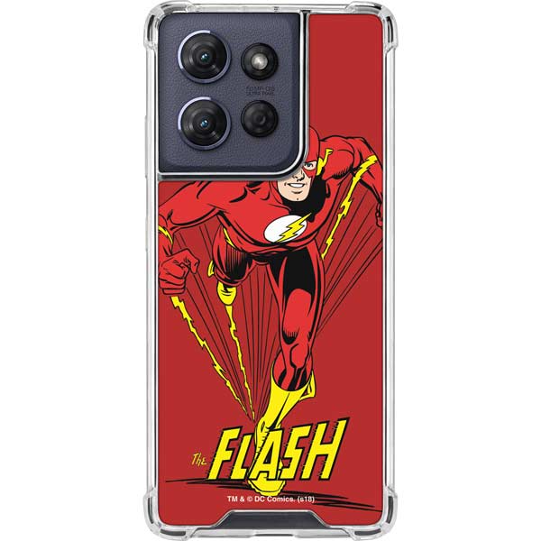 DC Comics The Flash Classic Action Pose Art Moto G Power 5G (2025) Clear Case