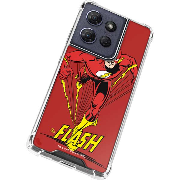 DC Comics The Flash Classic Action Pose Art Moto G Power 5G (2025) Clear Case