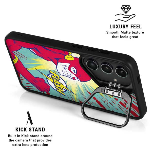 DC Comics The Flash Classic Art Smile Blast Galaxy S26 Ultra Kickstand Case