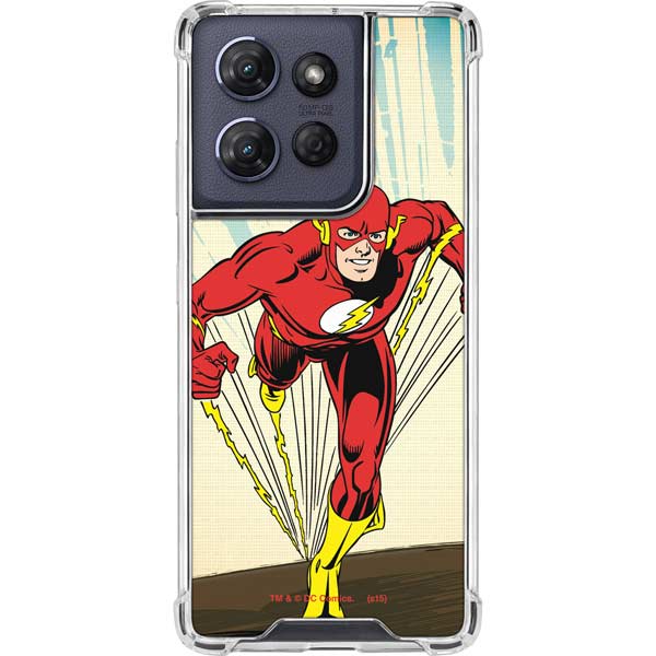 DC Comics The Flash Classic Art Sprint Pose Moto G Play 5G (2025) Clear Case