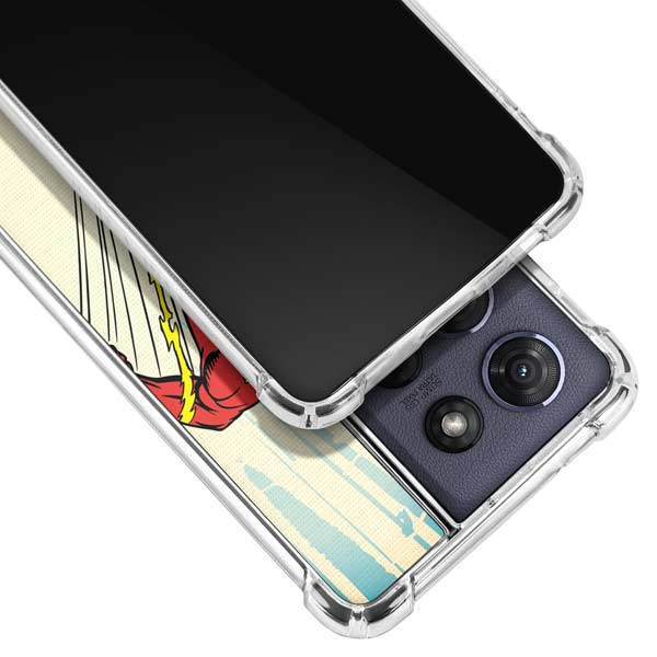 DC Comics The Flash Classic Art Sprint Pose Moto G Play 5G (2025) Clear Case