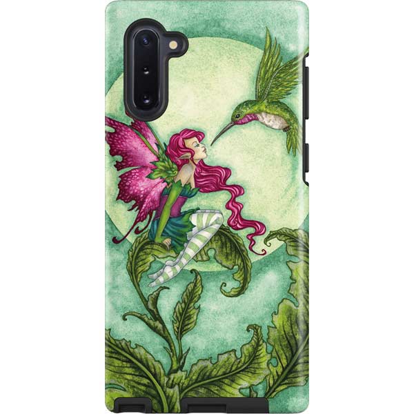 Flirting Fairy and Hummingbird by Amy Brown Galaxy Cases