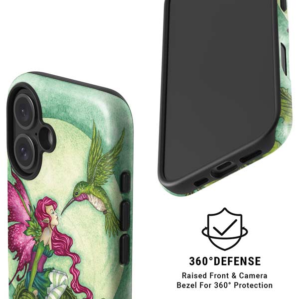 Flirting Fairy and Hummingbird by Amy Brown iPhone 16 Magsafe Impact Case