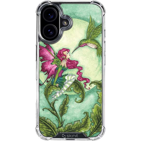 Flirting Fairy and Hummingbird by Amy Brown iPhone 17 Clear Case