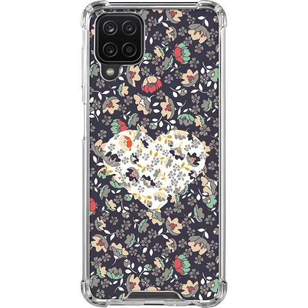 Floral Heart Galaxy Cases