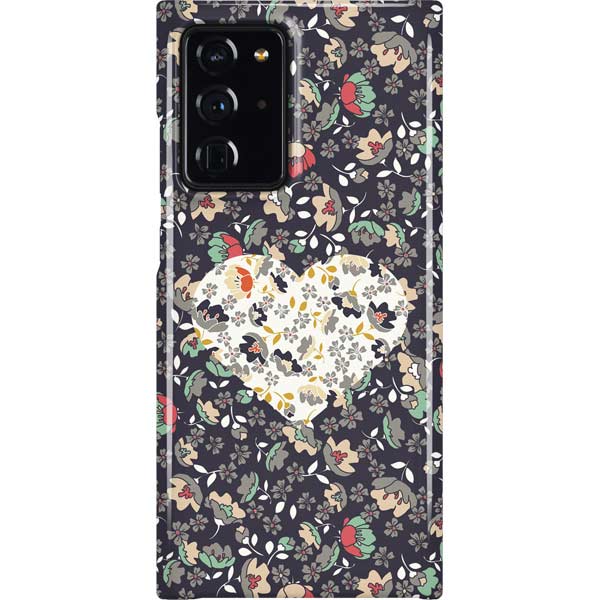 Floral Heart Galaxy Cases