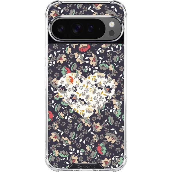 Floral Heart Google Pixel 10 Pro Clear Case