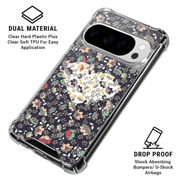 Floral Heart Google Pixel 10 Pro XL Clear Case