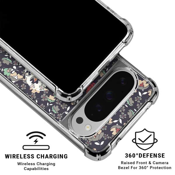 Floral Heart Google Pixel 10 Pro XL Clear Case