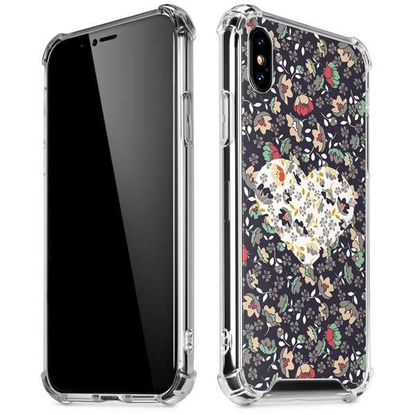 Floral Heart iPhone X/XS Clear Case