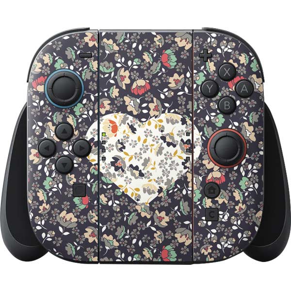 Floral Heart Nintendo Skins