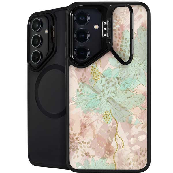 Floral Shadows Galaxy S26 Plus Kickstand Case
