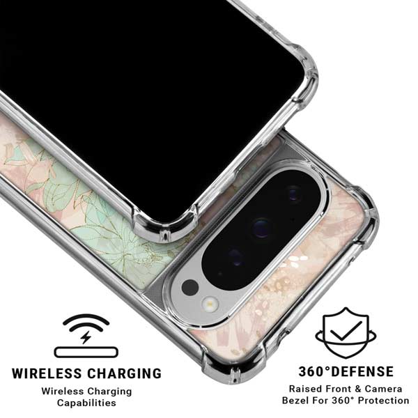 Floral Shadows Google Pixel 10 Pro Clear Case
