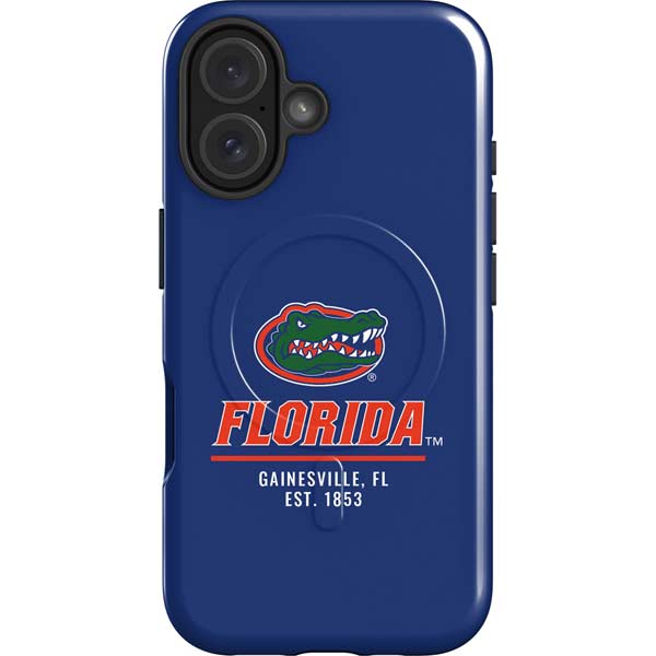 University of Florida Gainesville Est 1853 Blue iPhone 16 Plus Magsafe Impact Case