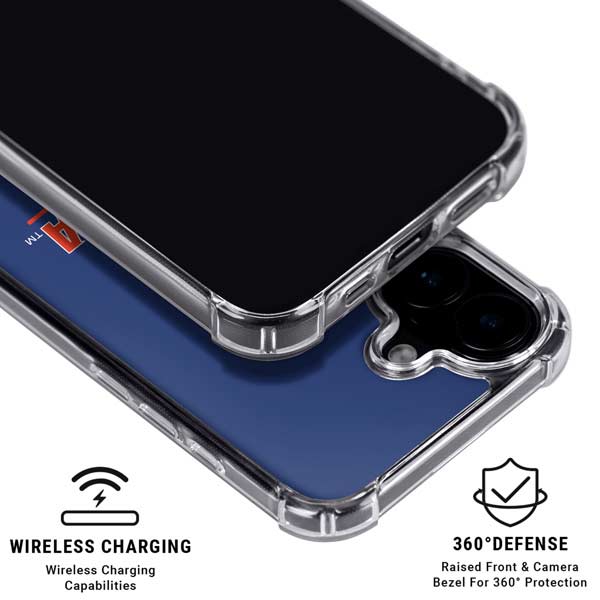 University of Florida Gainesville Est 1853 Blue iPhone 17 Clear Case