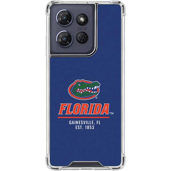 University of Florida Gainesville Est 1853 Blue Moto G 5G (2025) Clear Case
