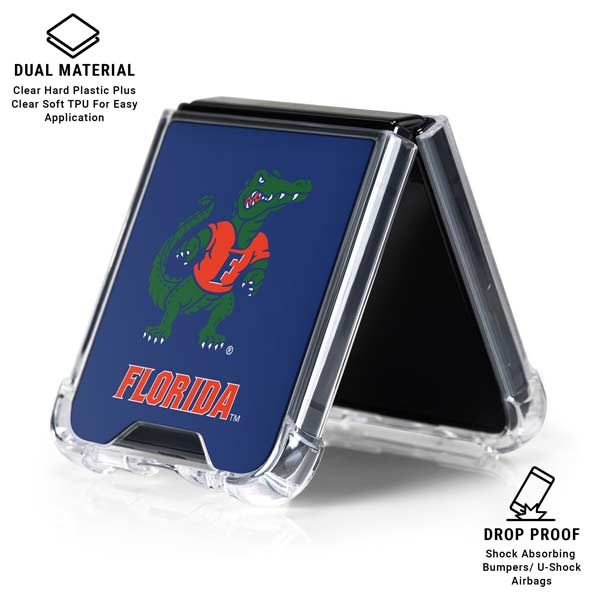 University of Florida Gators Mascot Galaxy Z Flip7 Clear Case