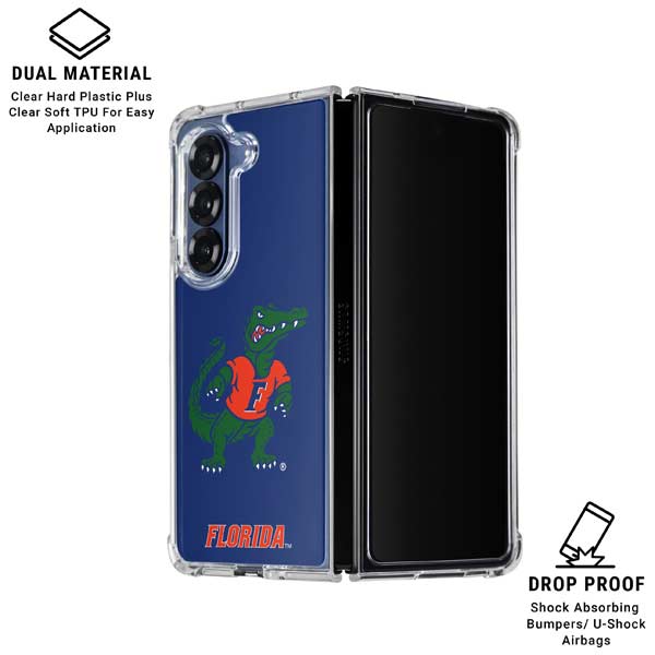 University of Florida Gators Mascot Galaxy Z Fold7 Clear Case