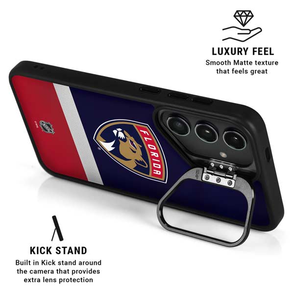 NHL Florida Panthers Alternate Jersey Galaxy S26 Plus Kickstand Case