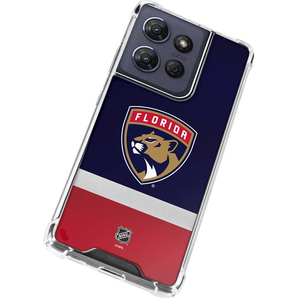 NHL Florida Panthers Alternate Jersey Moto G Power 5G (2025) Clear Case