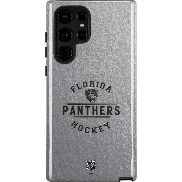 NHL Florida Panthers Black Text Galaxy Cases