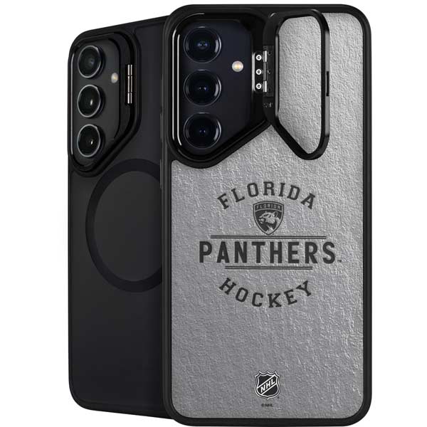 NHL Florida Panthers Black Text Galaxy S26 Kickstand Case