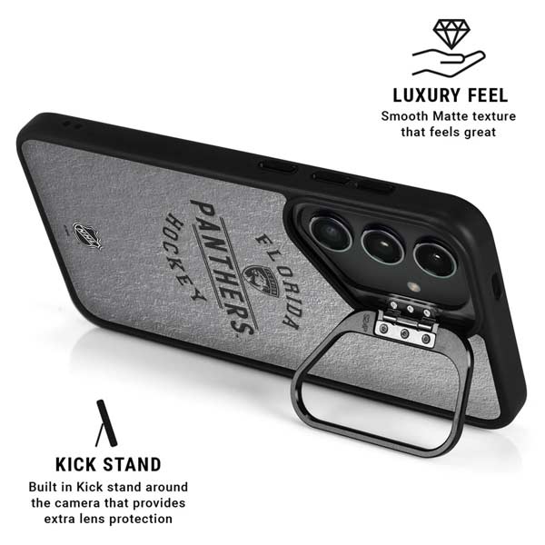 NHL Florida Panthers Black Text Galaxy S26 Kickstand Case