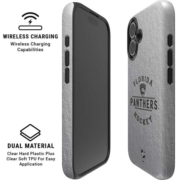 NHL Florida Panthers Black Text iPhone 16 Magsafe Impact Case