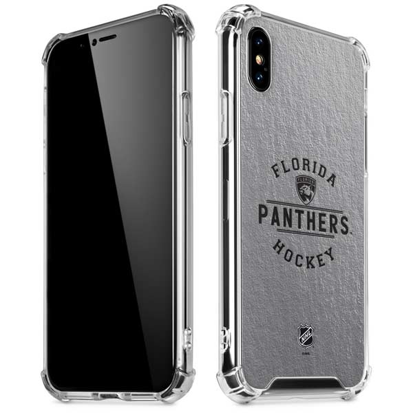NHL Florida Panthers Black Text iPhone X/XS Clear Case