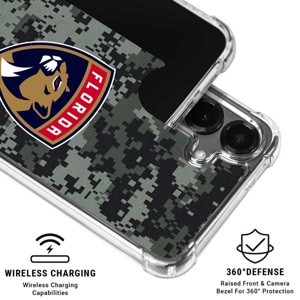 NHL Florida Panthers Camo Galaxy S26 Clear Case