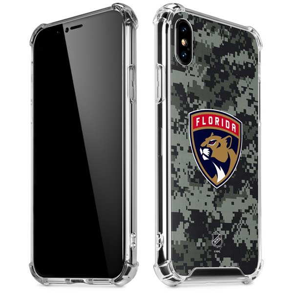 NHL Florida Panthers Camo iPhone X/XS Clear Case