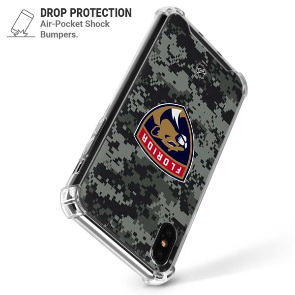 NHL Florida Panthers Camo iPhone X/XS Clear Case