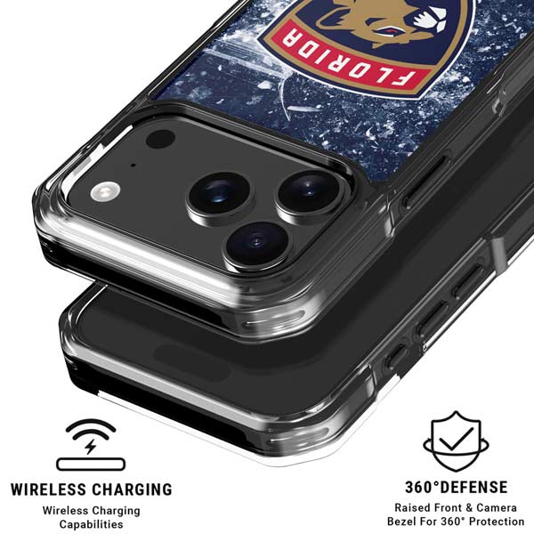 NHL Florida Panthers Frozen iPhone 17 Pro Clear Case