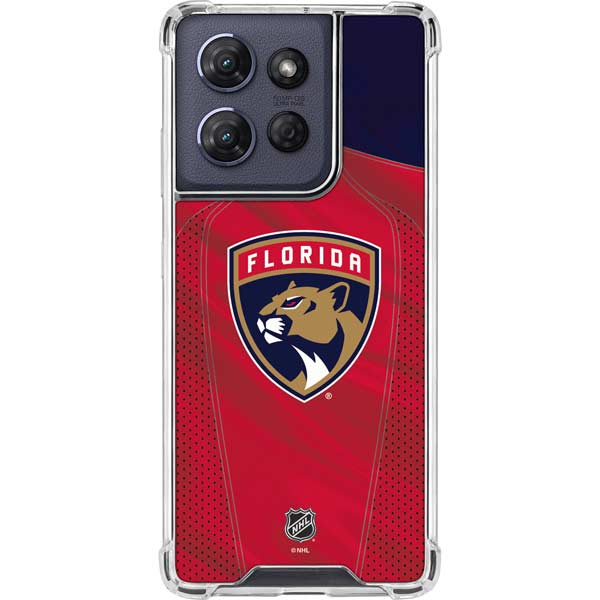 NHL Florida Panthers Jersey Moto G Power 5G (2025) Clear Case
