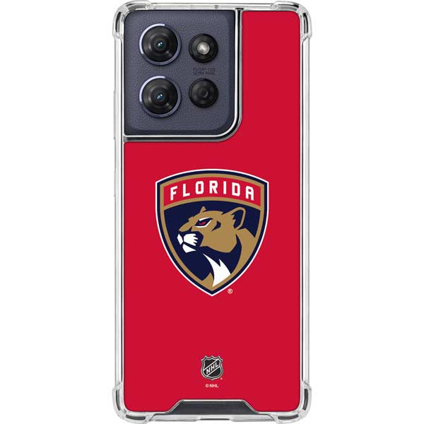 NHL Florida Panthers Logo Moto G Play 5G (2025) Clear Case