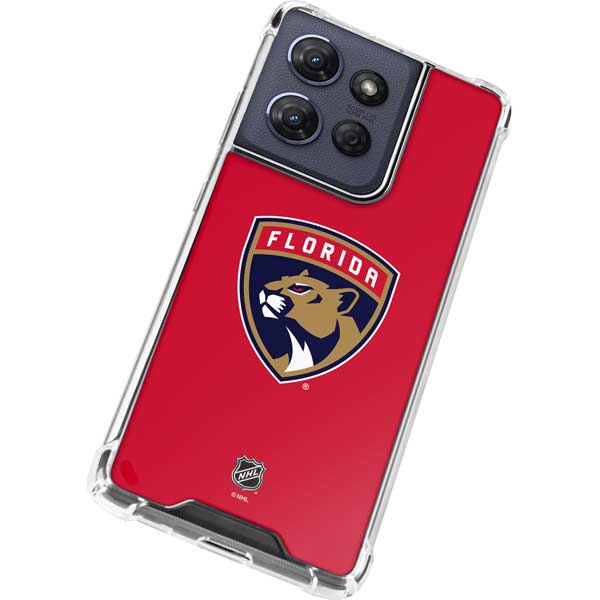 NHL Florida Panthers Logo Moto G Play 5G (2025) Clear Case