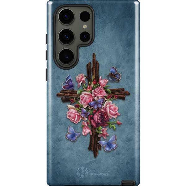 Flower Cross by Brigid Ashwood Galaxy S23 Ultra Pro Case
