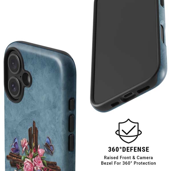 Flower Cross by Brigid Ashwood iPhone 16 Magsafe Impact Case