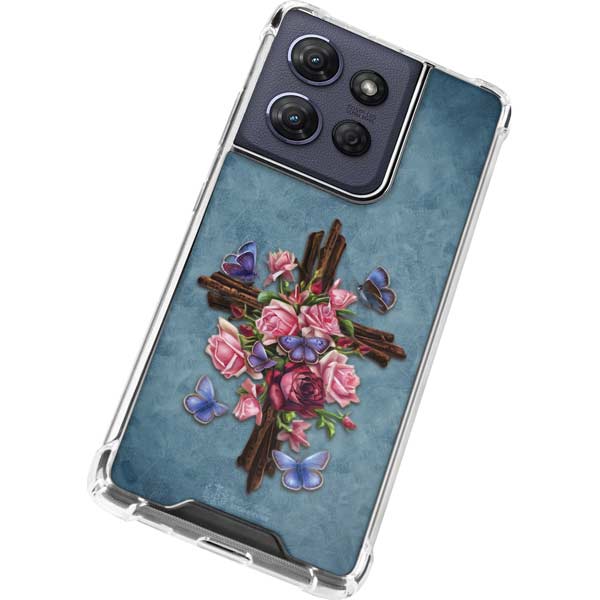 Flower Cross by Brigid Ashwood Moto G Stylus 5G (2025) Clear Case