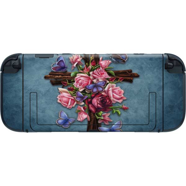Flower Cross by Brigid Ashwood Nintendo Switch 2 (2025) with Joy-Con Skin