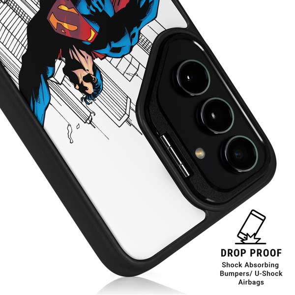 DC Comics Superman Flying Over City Pose Galaxy S26 Ultra Kickstand Case