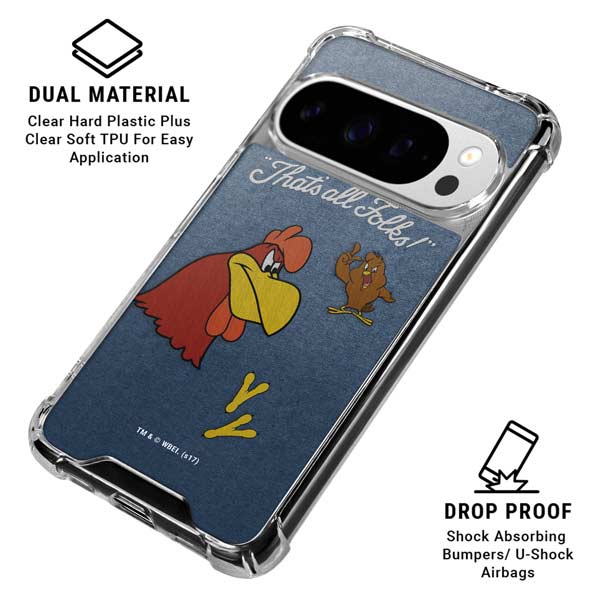 Looney Tunes Foghorn Leghorn Thats All Folks Google Pixel 10 Pro XL Clear Case