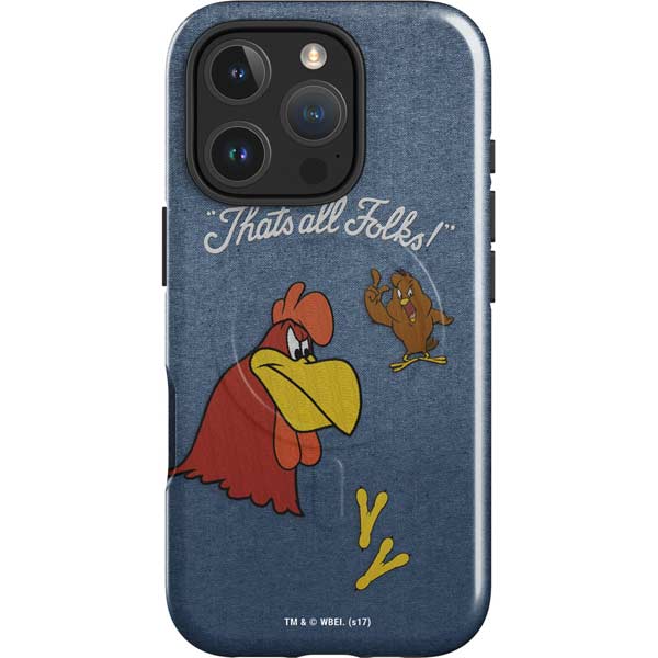 Looney Tunes Foghorn Leghorn Thats All Folks iPhone 16 Pro Max Magsafe Impact Case
