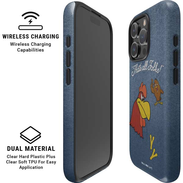 Looney Tunes Foghorn Leghorn Thats All Folks iPhone 16 Pro Max Magsafe Impact Case