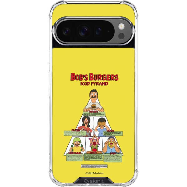 Bobs Burgers Food Pyramid Google Pixel 10 Pro Clear Case