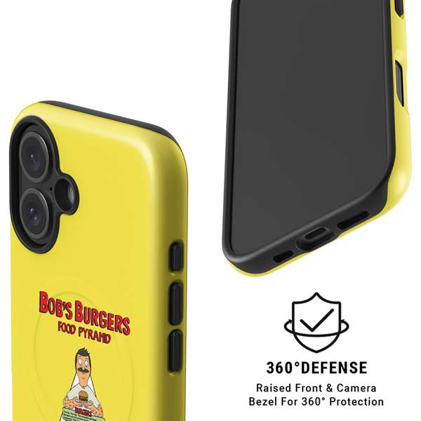 Bobs Burgers Food Pyramid iPhone 16 Plus Magsafe Impact Case